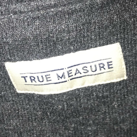 True Measure Men's Wool Blend Jacket Gray Size Large - Picture 4 of 8